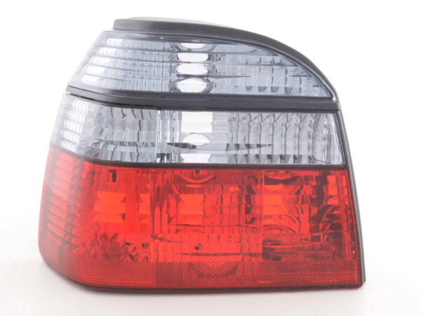 Feux arrière VW Golf 3 type 1HXO 92-97 noir rouge -