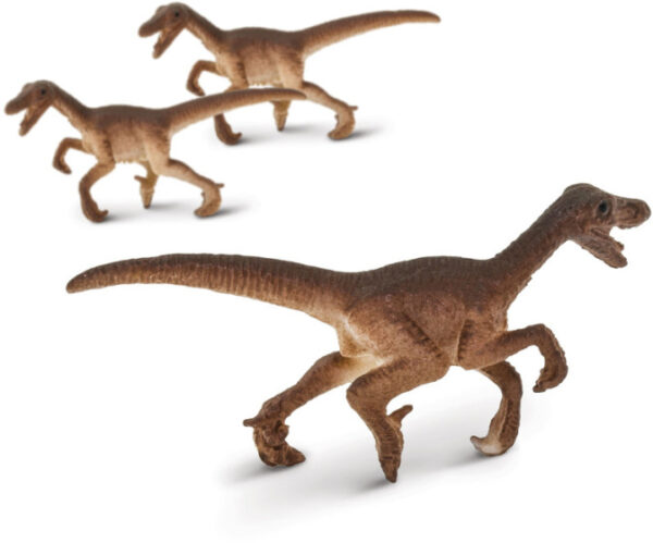 Playing figures Velociraptor figurines 2 cm sans BPA marron 192 pièces - Safari – Image 2