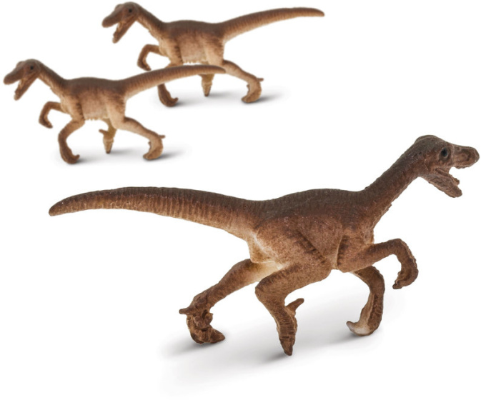Playing figures Velociraptor figurines 2 cm sans BPA marron 192 pièces - Safari – Image 2