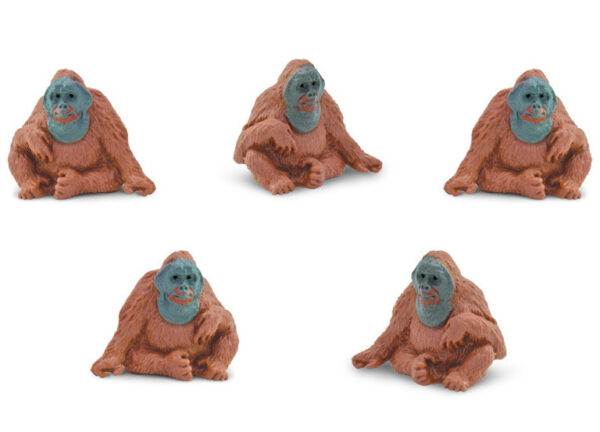 Playing figures Orang-outan 2,5 cm marron 192 pièces - Safari – Image 3