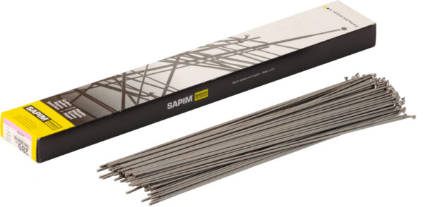 Rayons Leader rayon 14-290 acier inoxydable sans téton (100pcs) argenté - Sapim
