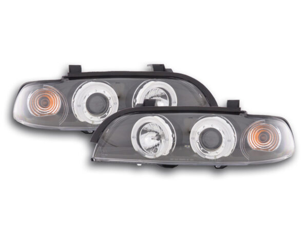 Phares pour BMW Série 5 type E39 95-00 noir -