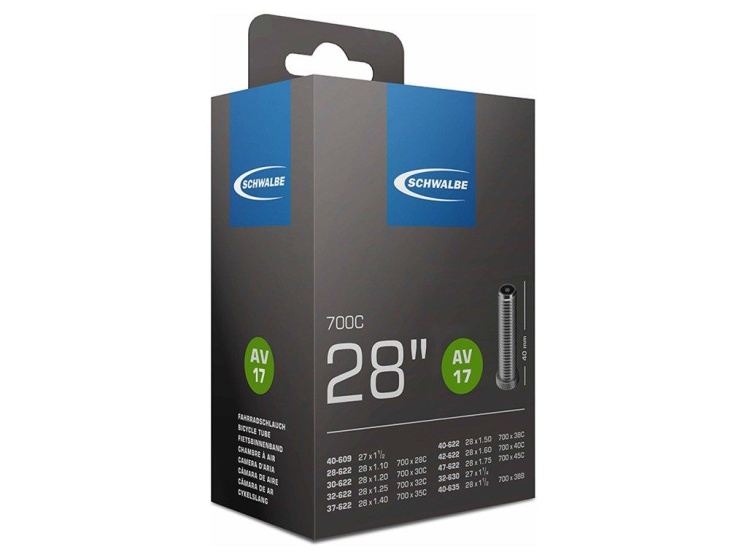 Chambres à air 28 inch Chambre à air 28 x 1 5/8 (28/47-622/635) AV 40 mm - Schwalbe – Image 2