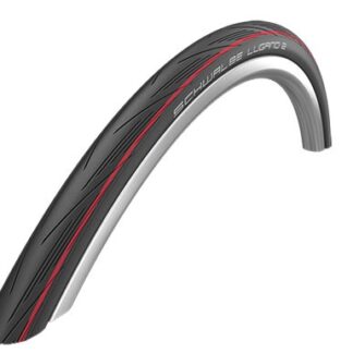Pneux 28 Inch pneu extérieur Lugano II wire 28 x 1.00 (25-622) noir/rouge - Schwalbe