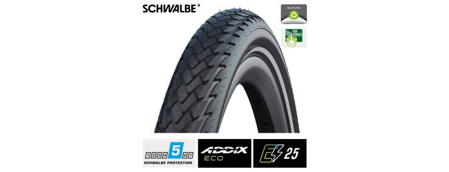 Tires other Green Marathon Pneu extérieur GreenGuard 27x1 1/4 (32-630) Noir - Schwalbe