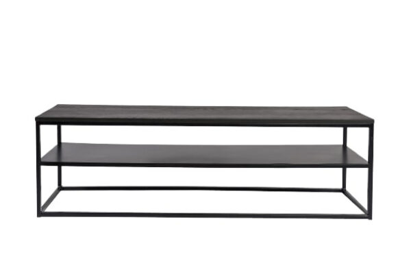 Tables Jackson Buffet 160 x 40 cm Bois/ acier inoxydable Noir - Sense' Living – Image 2