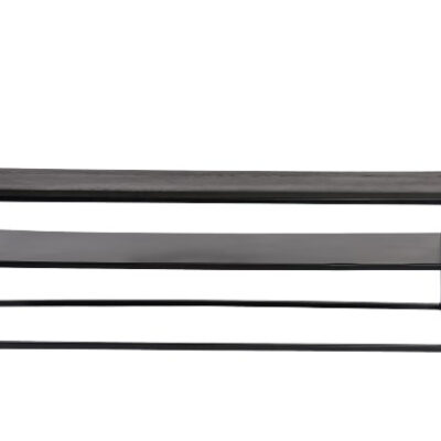 Tables Jackson Buffet 160 x 40 cm Bois/ acier inoxydable Noir - Sense' Living