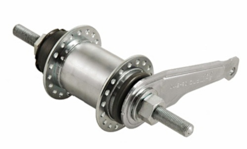 Freins pédales à l'envers moyeux moyeu de frein CB-E110 frein à rétropédalage 36 trous arrière argent - Shimano
