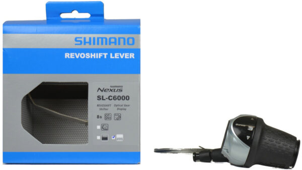 Dispositif de réglage rotatif / Changement de vitesse Revo shifter SL-C6000 Nexus 8V 2100mm argenté - Shimano – Image 2