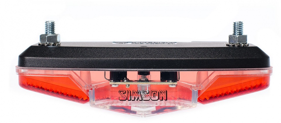 Feux arrières feu arrière Coast led porte-bagages batterie rouge - Simson – Image 3