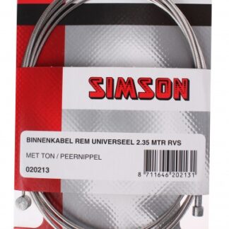Câbles de freins & conduites Frein câble interne 2250 mm argent en acier inoxydable - Simson