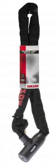 Locks verrou de chaîne Fairly 100 cm x 8 mm noir/rouge - Simson – Image 3
