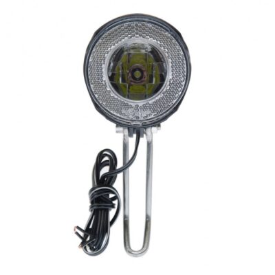 Phares avant phare Round hub dynamo 7 lux led black - Simson