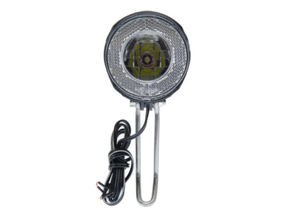 Phares avant phare Round hub dynamo 7 lux led black - Simson