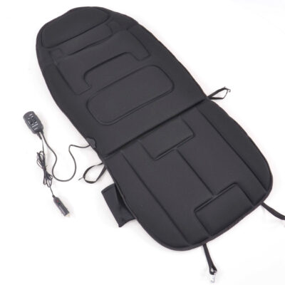 Housse de siège avec siège chauffant et fonction massage, noir -