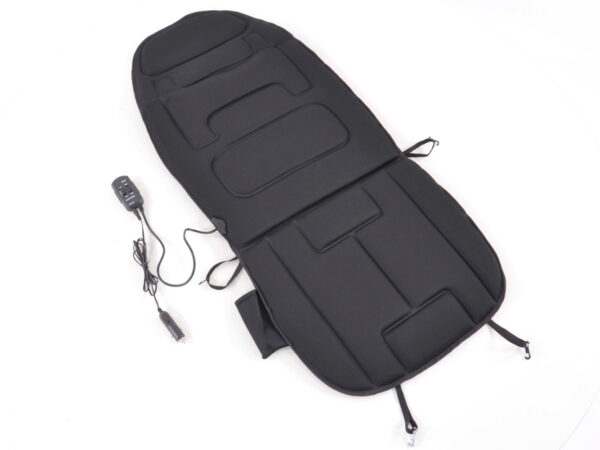 Housse de siège avec siège chauffant et fonction massage, noir -
