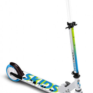 Children's scooters scooter 2 roues pour enfants Frein à pied pliable Blanc/Bleu - Skids Control