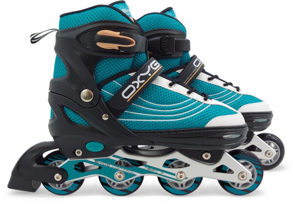 Patins à roulettes en ligne Oxygen Patins à roues alignées Semi softboot Ajustable Petrol taille 42-45 - Skids Control