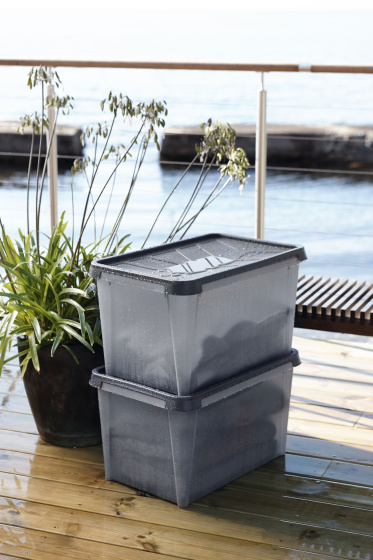 Storage boxes Dry 31 Boîte de rangement 33 litres Polypropylène Gris - SmartStore – Image 7