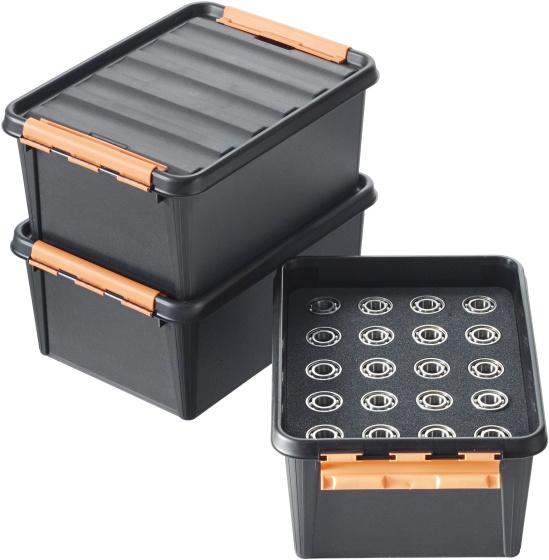 Storage boxes Pro 31 Boîte de rangement 32 litres Polypropylène Noir - SmartStore – Image 4