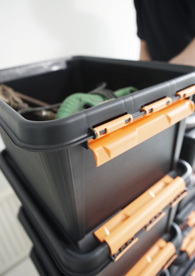 Storage boxes Pro 31 Boîte de rangement 32 litres Polypropylène Noir - SmartStore – Image 5