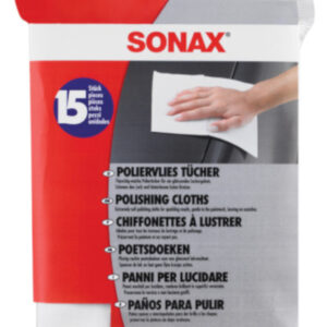 Cleaning cloths chiffons de nettoyage synthétiques blancs 15 pcs - Sonax