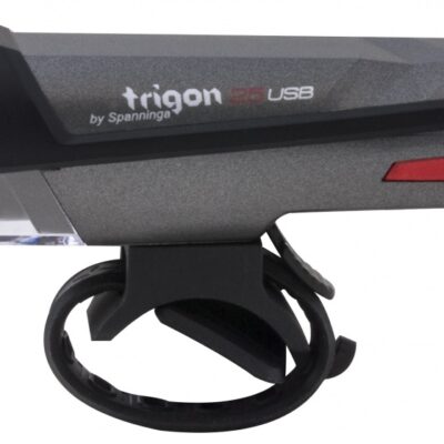 Phares avant Trigon 25 phare LED rechargeable noir - Spanninga