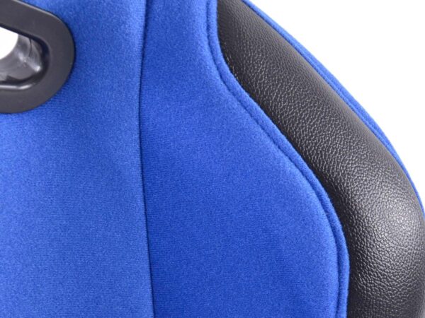 Sièges sport FK Sièges baquets complets pour voiture Set Basic tissu bleu - – Image 5