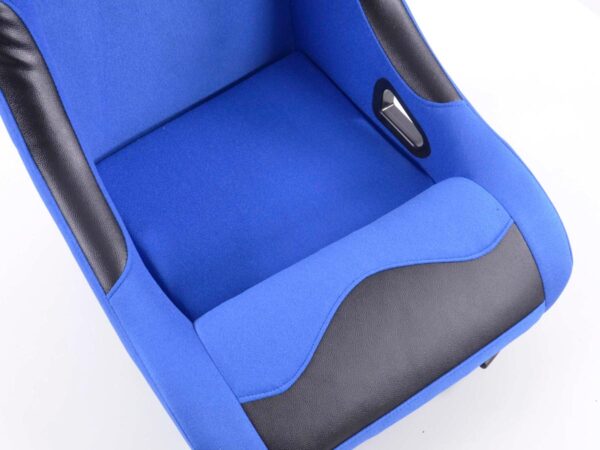Sièges sport FK Sièges baquets complets pour voiture Set Basic tissu bleu - – Image 6