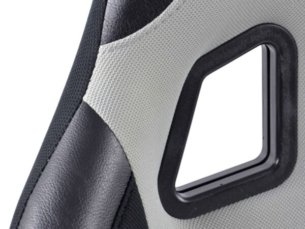 Sièges sport FK Sièges baquets complets pour voiture Set Edition 4 tissu gris - – Image 5
