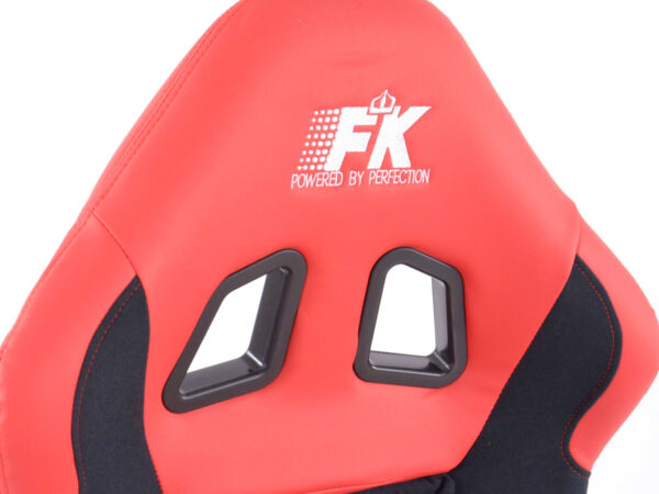 Sièges sport FK Sièges baquets complets pour voiture Set Race 1 avec housse en fibre de verre brillante - – Image 3