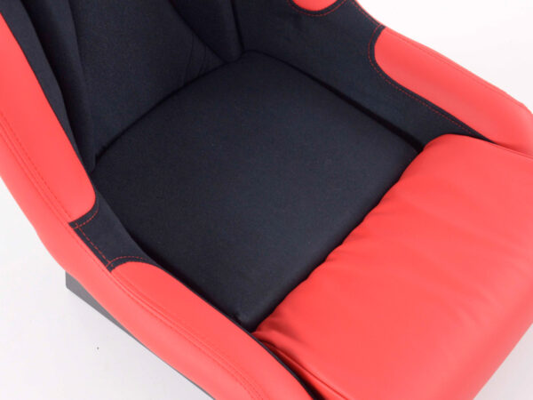 Sièges sport FK Sièges baquets complets pour voiture Set Race 1 avec housse en fibre de verre brillante - – Image 6
