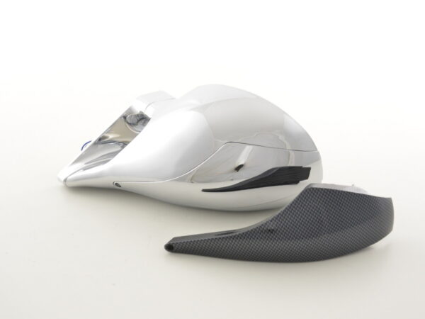 Rétroviseur extérieur sport rétroviseurs N-Look 4 pôles réglables avec cache chromé chrome conduite à gauche - – Image 3