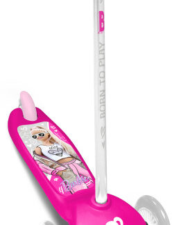 Children's scooters Barbie scooter à 3 roues pour enfants Frein à pied Filles Rose/Blanc - Mattel