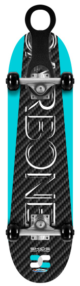 Skateboard Skateboard 78 cm Garçons Noir/Bleu/Blanc - Skids Control – Image 7