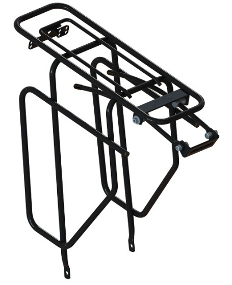 Porte-bagages Tubic Slim Design Porte-bagages arrière 28 pouces Noir - Steco