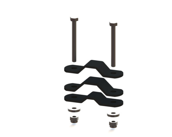 Supports pieds Repose-pieds pour selle tubulaire sur cadre 25 mm Gris/Noir - Steco – Image 6