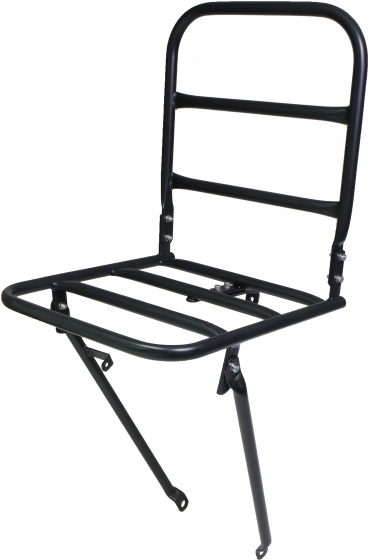 Porteurs avant Porte-bagages avant avec fixation du pivot 30 x 30 cm Noir mat - Steco