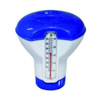 Filtres piscine Distributeur de chlore 20 grammes avec thermomètre Bleu/blanc - Summer fun