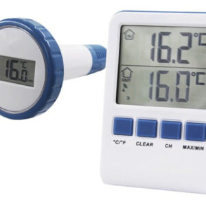 Pool thermometers thermomètre digital blanc/bleu - Summer fun