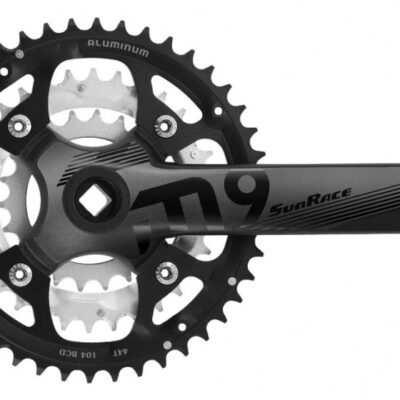Sets manivelles Pédalier FCM914 22-32-44T 175 mm noir / argent - SunRace