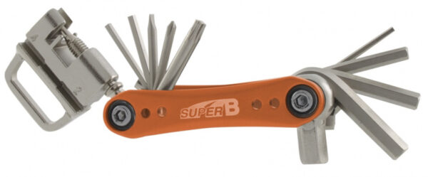 Mini Multi outils multitool TB-FD40 17 fonctions 73 x 45 mm acier inoxydable orange - Super B – Image 2