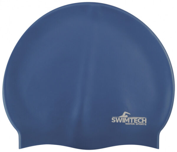 Bonnets de bain bonnet de bain silicone taille unique bleu foncé - SwimTech – Image 2