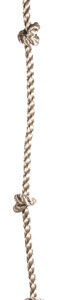 Echelles de cordes Corde d'escalade avec 3 nœuds et 1 anneau 180 cm Naturel - Swing King