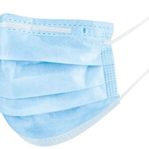 Bouchons de bouche bouchons de bouche 3 couches polyester unisexe bleu 50 pièces - Hi-point