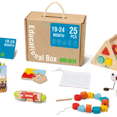 Educational toys Coffre à jouets éducatif en bois 19-24 mois 25 pièces - Tooky Toy
