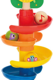 Jouets récréatifs Tour éducative en bois en spirale 18 mois 10 pièces - Tooky Toy