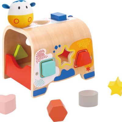 Educational toys Boîte à formes en bois Vache 12 mois 9 pièces - Tooky Toy