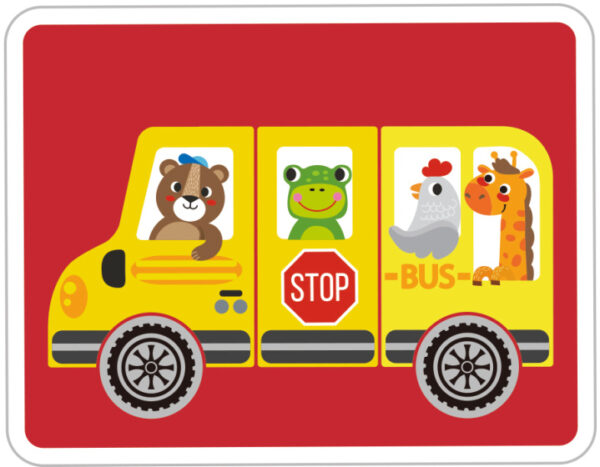 Educational toys Tableau magnétique en bois éducatif Transport 80 pièces - Tooky Toy – Image 3