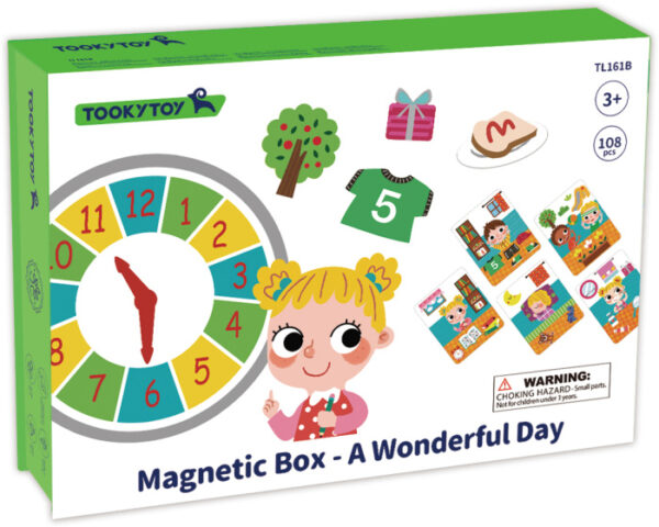 Educational toys Tableau magnétique éducatif en bois "A Wonderful Day" 108 pièces - Tooky Toy – Image 5